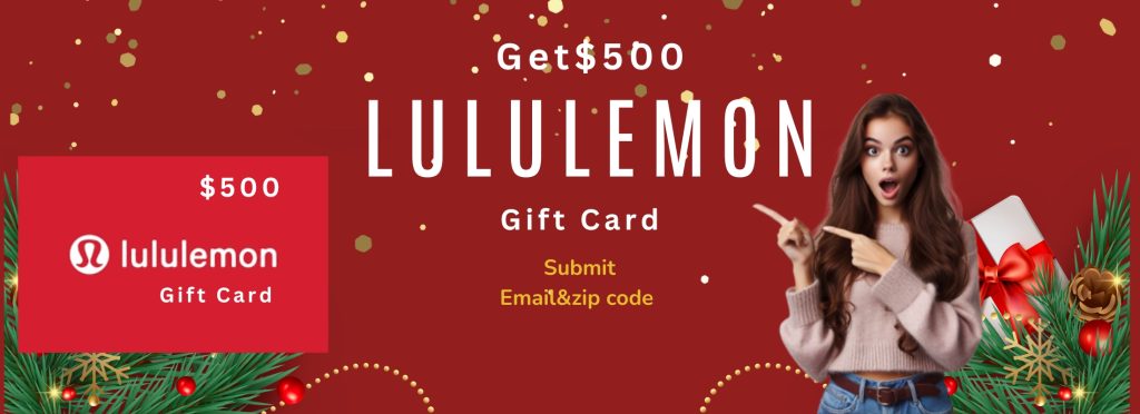 Get your $500 LuluLemon Giftcard